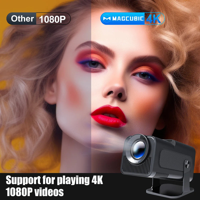 Magcubic Android 11 390ANSI HY320 Projector 4K Native 1080P Dual Wifi6 BT5.0 Cinema Outdoor Portable Projetor Upgrated HY300