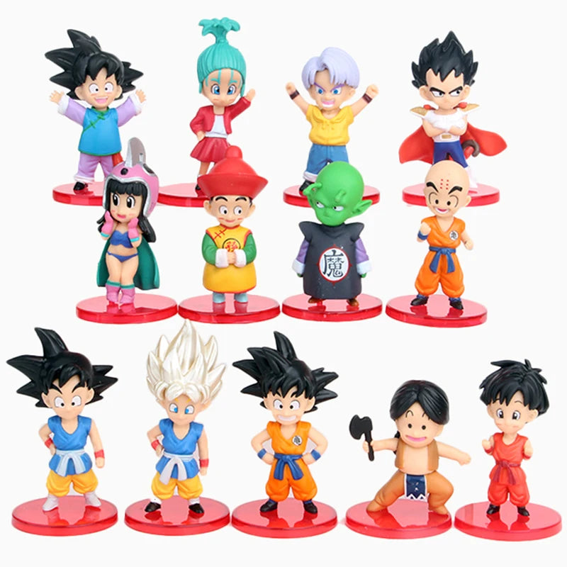 Dragon Ball Super Son Goku Vegeta Broly Buu Figura de ação Dragon Ball Figure Set Anime Figurines Ultra Instinct Modelo Presentes Brinquedos