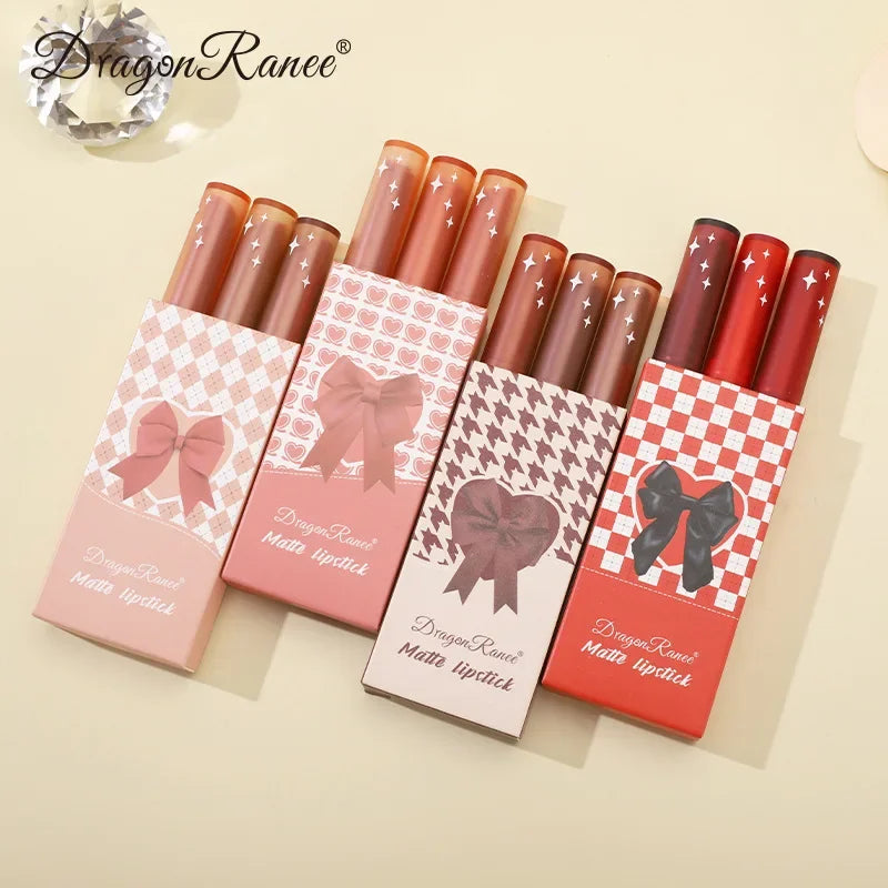 12 Color Matte Lipstick Nude Pink Matte Solid Lip Gloss Long Lasting Velve Red Tinted Balm 24 Hours Waterproof Makeup LipSticks