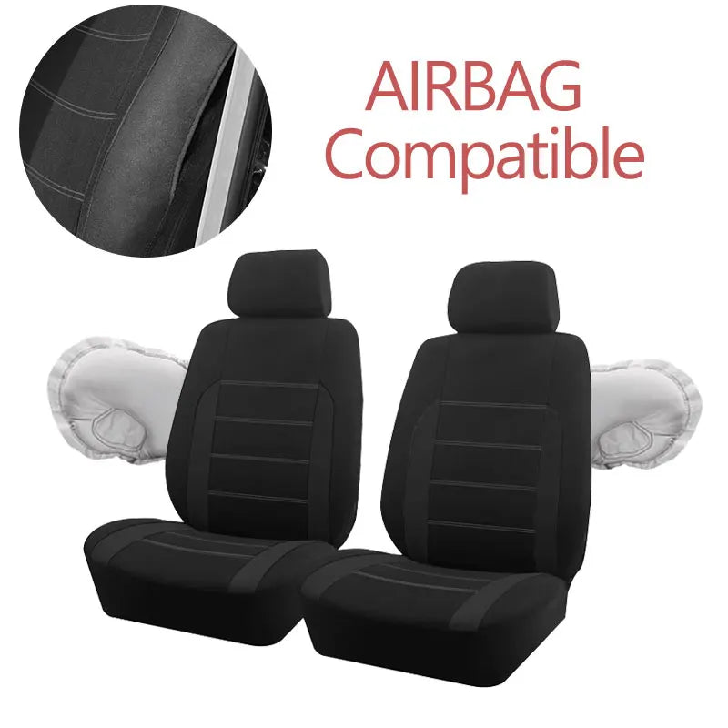 Auto plus capas de assento de carro de tecido universal, adequadas para a maioria dos carros, suv, caminhão, van, acessórios de carro, capas de assento interiores do carro